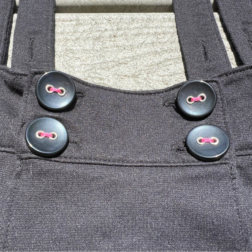 Mad Style By True Jackson: Black Jumper Skirt Adjustable Suspenders. Size XL. - Picture 5 of 9